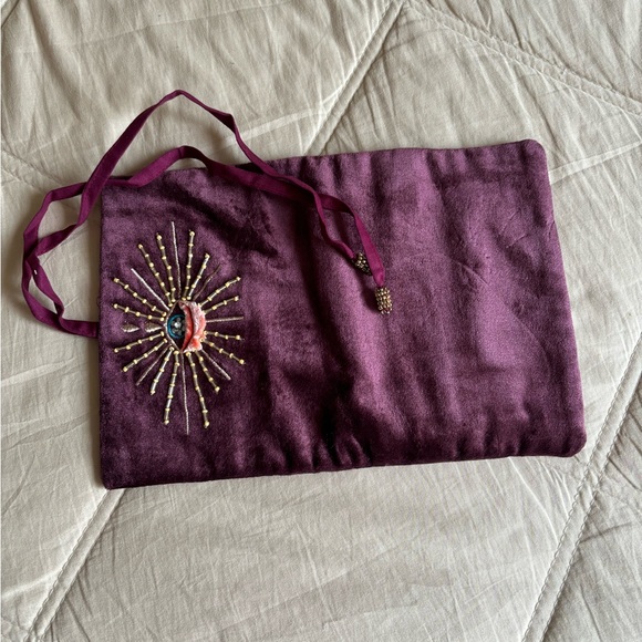 World Market Multifunctional Velvet Purple Case NWT - Picture 3 of 7